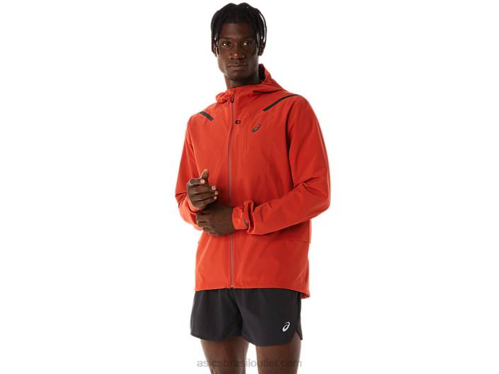 jaqueta masculina acelera impermeável 2.0 462T539 latte de especiarias Asics