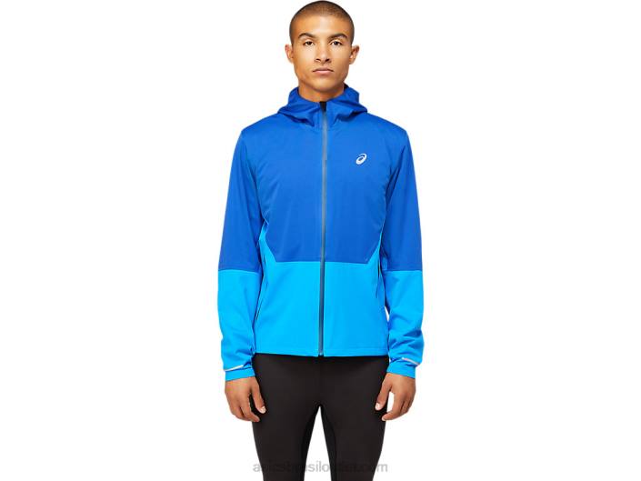 jaqueta masculina acelerada de inverno 462T1615 azul mônaco/azul elétrico Asics