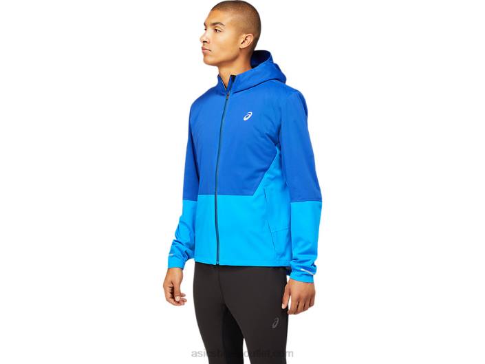 jaqueta masculina acelerada de inverno 462T1615 azul mônaco/azul elétrico Asics