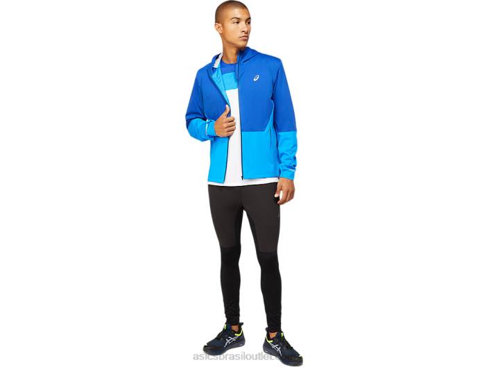 jaqueta masculina acelerada de inverno 462T1615 azul mônaco/azul elétrico Asics