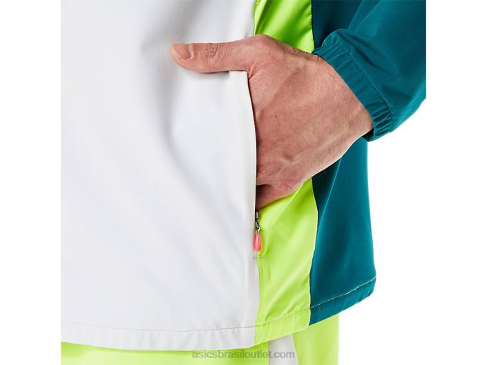 jaqueta pronta masculina color block wc 462T1279 multi Asics