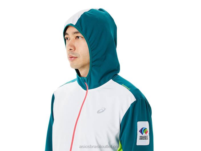 jaqueta pronta masculina color block wc 462T1279 multi Asics