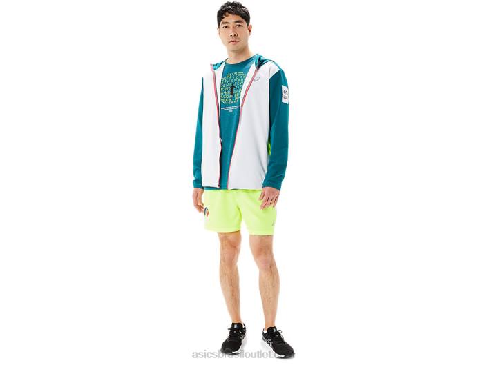 jaqueta pronta masculina color block wc 462T1279 multi Asics