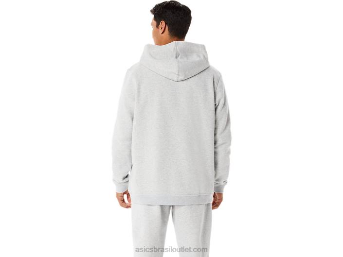 m domingo de lã com capuz wch 462T1284 urze cinza claro Asics
