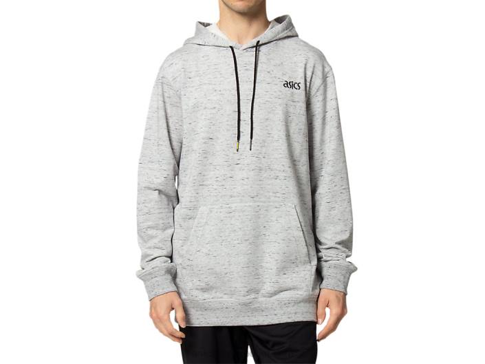 moletom com capuz French Terry masculino 462T1651 piemonte urze cinza Asics