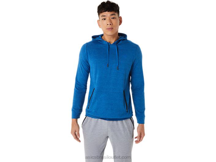 moletom com capuz tecnológico masculino 462T1420 urze do passeio do lago Asics