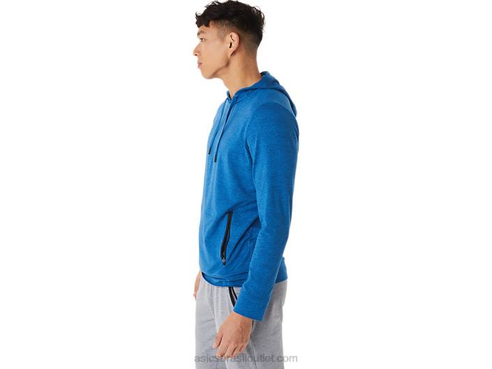 moletom com capuz tecnológico masculino 462T1420 urze do passeio do lago Asics