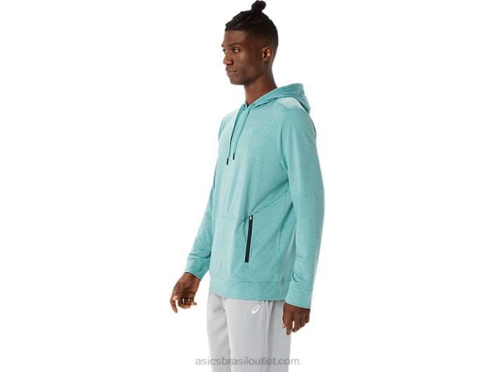 moletom com capuz tecnológico masculino 462T1569 urze salva Asics