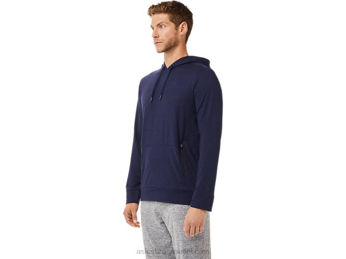 moletom com capuz tecnológico masculino 462T2028 casaco de urze Asics