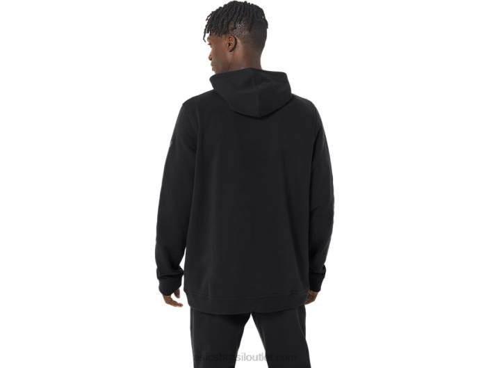 moletom de lã de domingo masculino 462T15 desempenho preto Asics