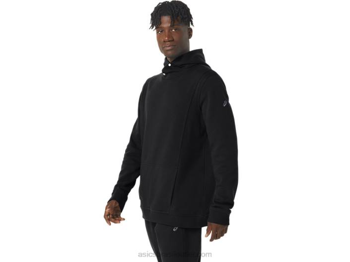 moletom de lã de domingo masculino 462T15 desempenho preto Asics