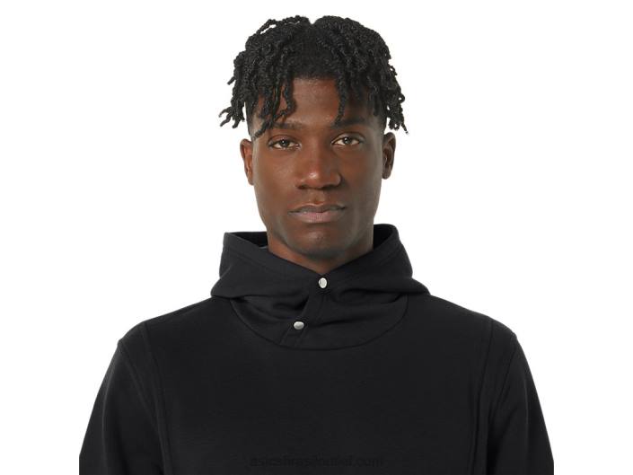 moletom de lã de domingo masculino 462T15 desempenho preto Asics