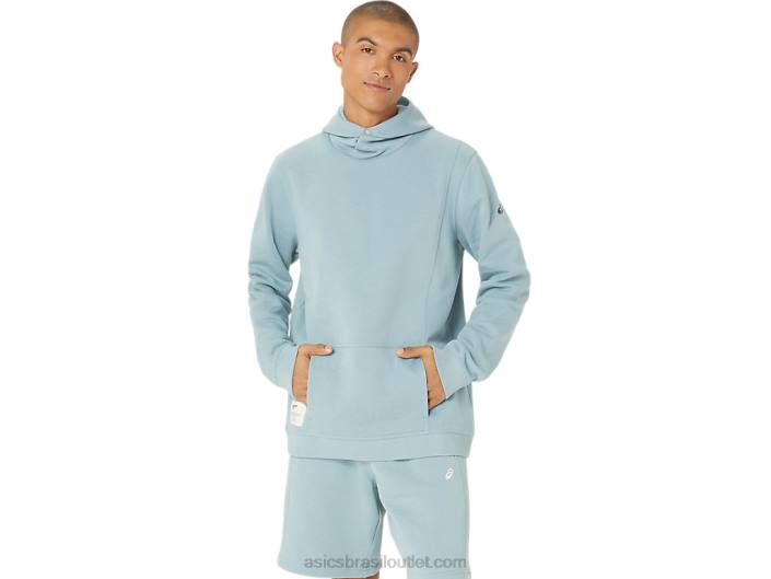 moletom de lã de domingo masculino 462T24 aço leve Asics