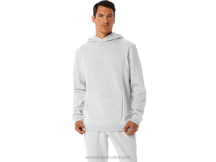 moletom de lã de domingo masculino 462T54 urze cinza claro Asics
