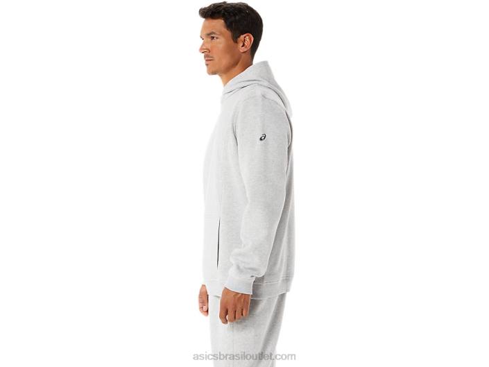 moletom de lã de domingo masculino 462T54 urze cinza claro Asics