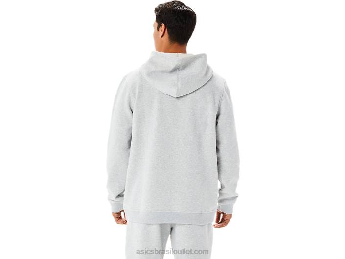 moletom de lã masculino de domingo lam 462T1346 urze cinza claro Asics