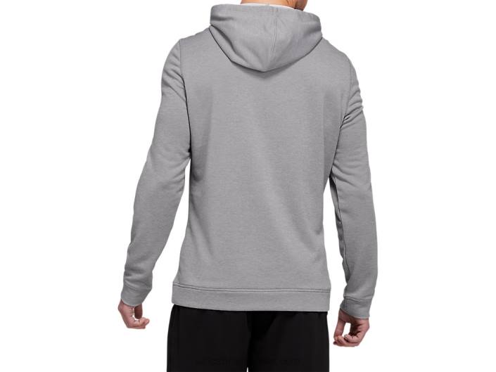 moletom francês terry masculino 462T1971 sheet rock urze/branco Asics