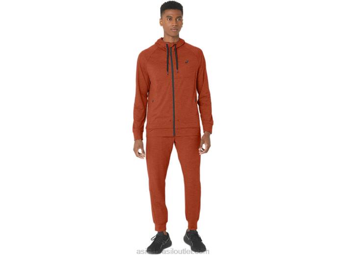 moletom masculino tech fz 2.0 462T299 especiaria latte spacedye Asics