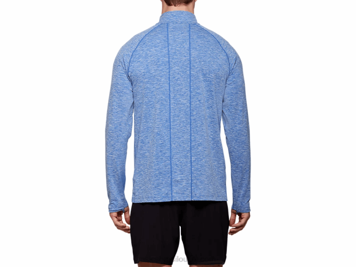 top dorai quarto de zíper masculino 462T2125 urze azul Asics