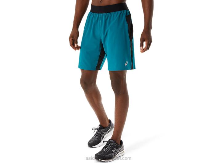 bermuda masculina 9 pol 462T1052 veludo pinho/performance preto Asics