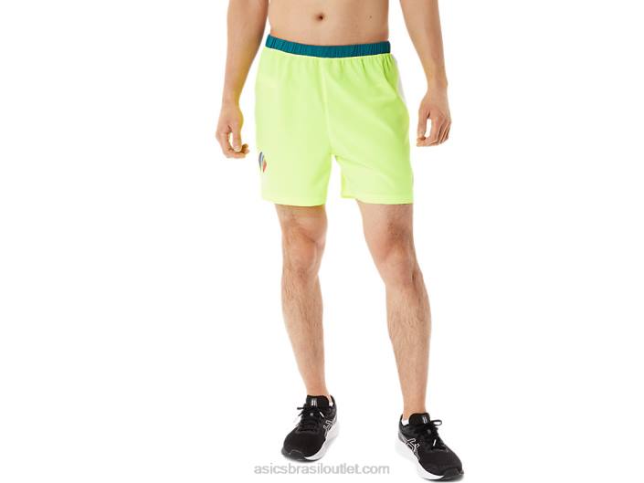 bloco de cor curto de 5 polegadas pronto para homem ww 462T1285 multi Asics