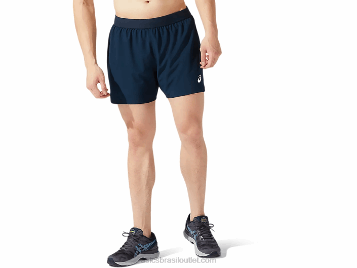 estrada masculina 2-n-1 5in short 462T1957 azul francês Asics