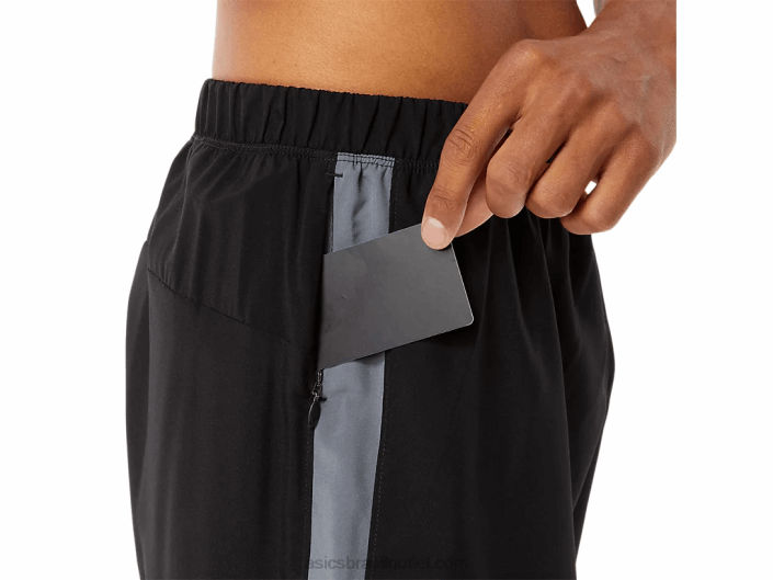 pronto para homem 7in short lam 462T1344 desempenho preto Asics