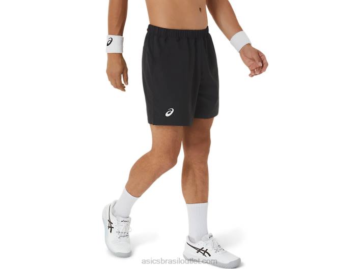 quadra masculina 7in short 462T409 desempenho preto Asics