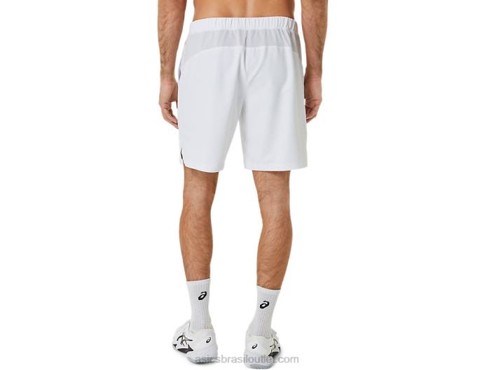 quadra masculina 9em resumo 462T371 branco brilhante Asics
