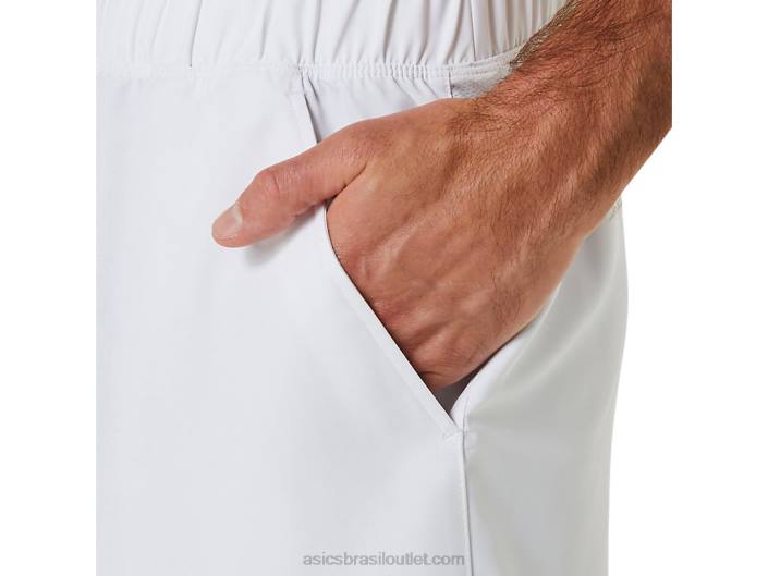 quadra masculina 9em resumo 462T371 branco brilhante Asics