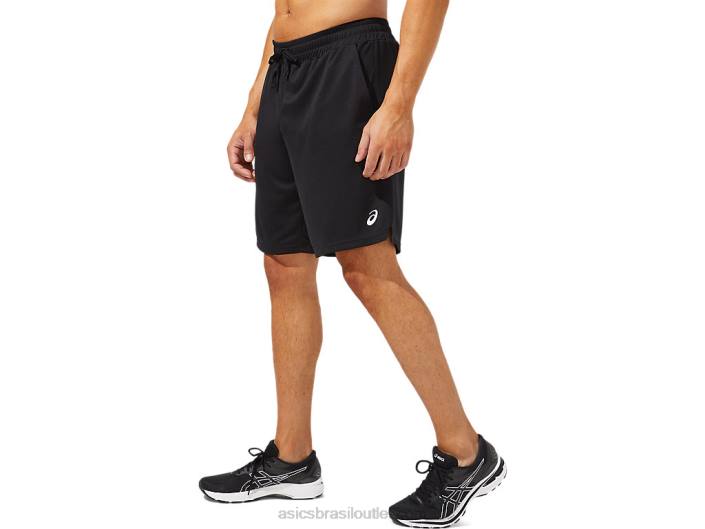 short core masculino 10 polegadas 462T2091 desempenho preto Asics