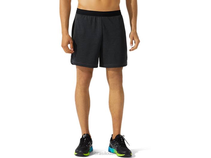 short de treino em malha 7 polegadas masculino 462T1767 urze cinza escuro Asics