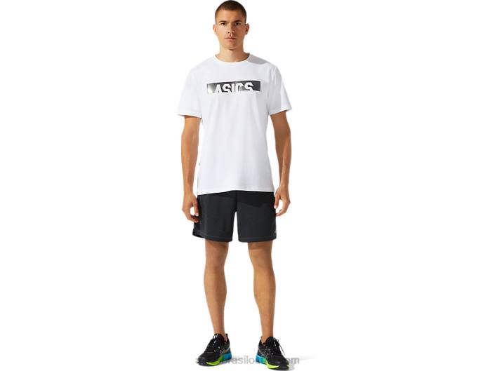 short de treino em malha 7 polegadas masculino 462T1767 urze cinza escuro Asics