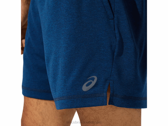 short de treino em malha 7 polegadas masculino 462T1891 urze azul francesa Asics