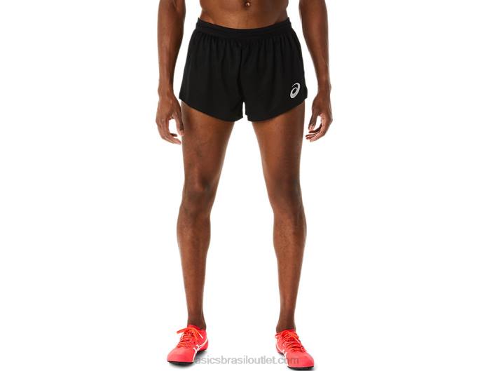 short de tricô leve actibreeze masculino 462T277 desempenho preto Asics