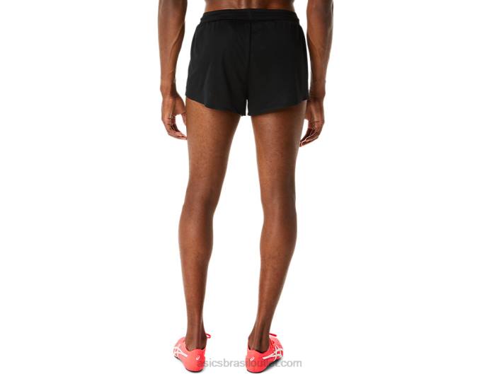 short de tricô leve actibreeze masculino 462T277 desempenho preto Asics