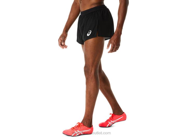short de tricô leve actibreeze masculino 462T277 desempenho preto Asics