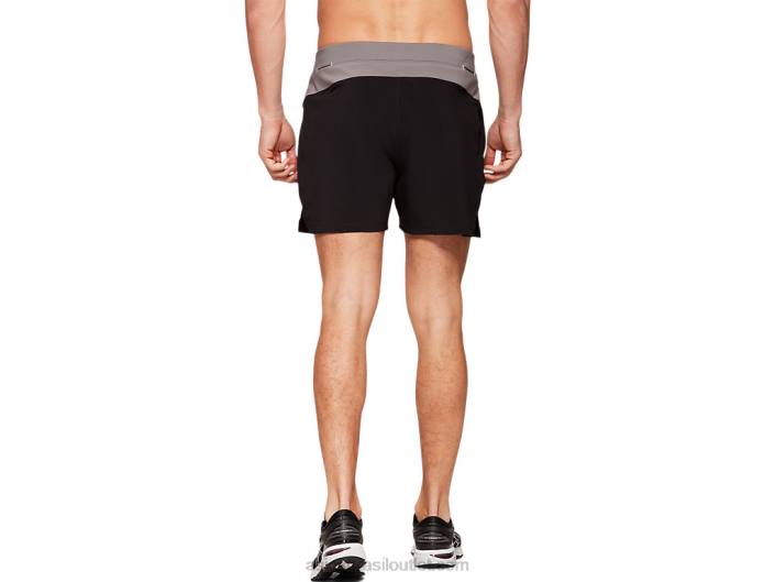 short fietro 5in masculino 462T1988 desempenho preto Asics
