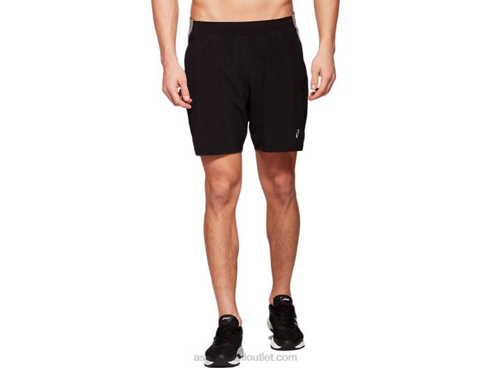 short fietro 7in 2 n 1 masculino 462T1997 desempenho preto Asics
