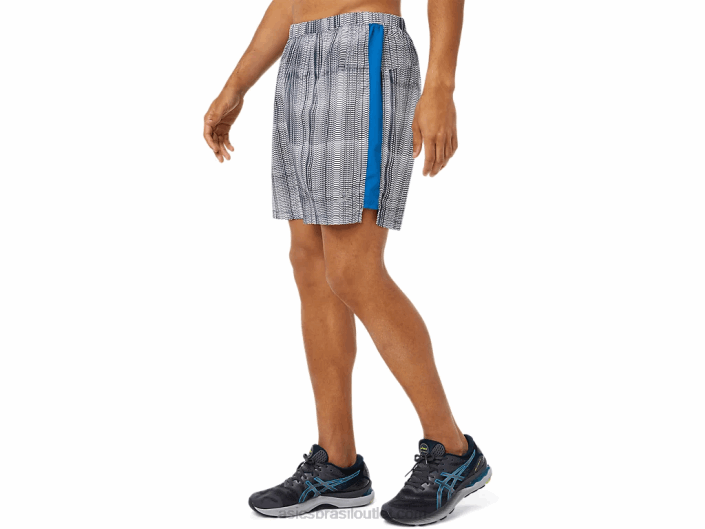 short gráfico 7in pronto para homem 462T1501 impressão azul francesa/lake drive Asics