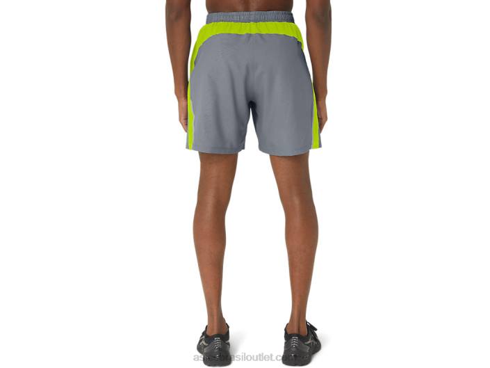 short masculino 7 pol. pr lyte 2.0 462T291 folha de rocha/raspas de limão Asics