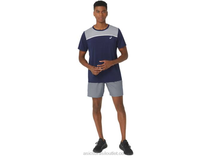 short masculino 7 pol. pr lyte 2.0 462T291 folha de rocha/raspas de limão Asics