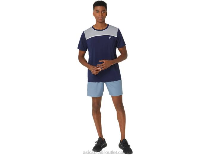 short masculino 7 pol. pr lyte 2.0 462T34 aço azul nagashi tecnologia Asics