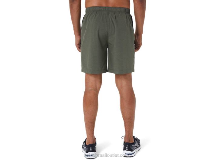 short masculino 7in pr lyte 462T1022 manto verde htr/perf preto Asics