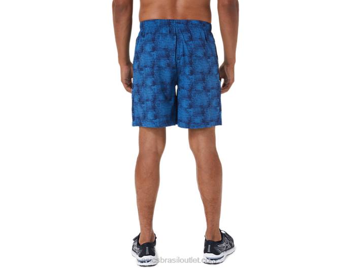 short masculino 7in pr lyte 462T1029 tie dye azul/perf preto Asics