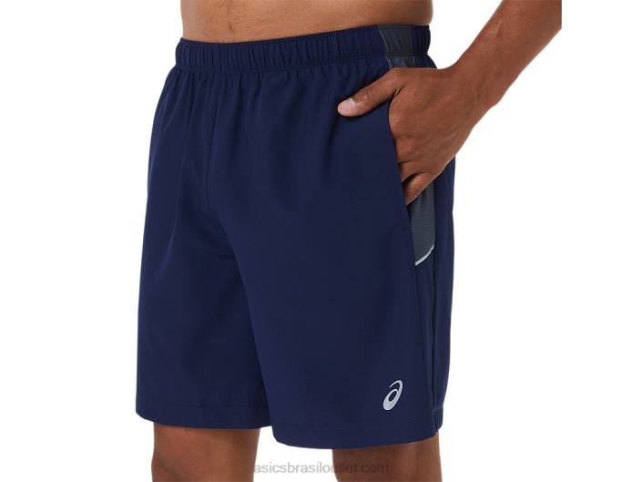 short masculino 7in pr lyte 462T1078 pavão/cinza transportador Asics