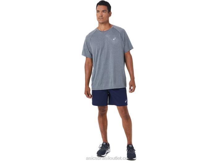 short masculino 7in pr lyte 462T1078 pavão/cinza transportador Asics