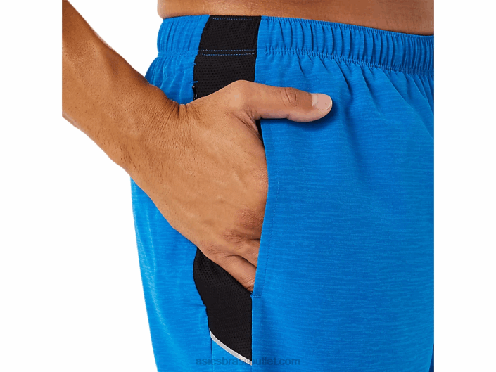 short masculino 7in pr lyte 462T1809 corante espacial azul elétrico Asics