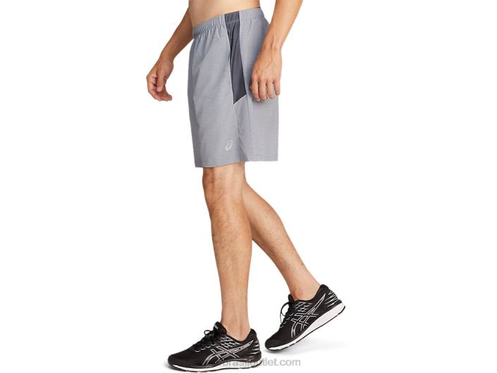 short masculino 7in pr lyte 462T2053 estampa spacedye sheet rock/cinza Asics