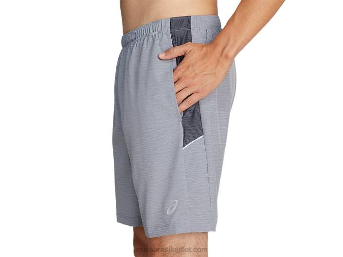 short masculino 7in pr lyte 462T2053 estampa spacedye sheet rock/cinza Asics